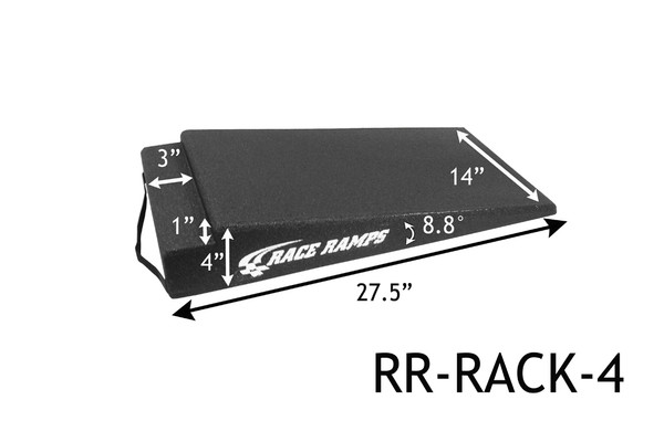 Race Ramps 4" Rack Ramps 1" Notch - 14" Wide - 27.5" Length (Set of 2) RR-RACK-4