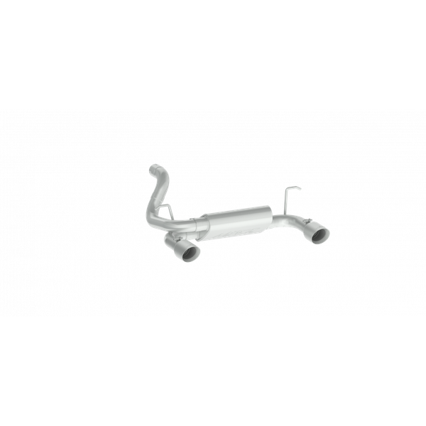 MBRP ARMOR Plus Axle-Back Exhaust, T409 Stainless Steel - 2018-2026 Jeep Wrangler (JL) 3.6L V6 - S5529409