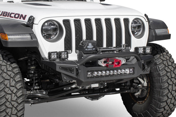 ADD Off-Road Rock Fighter Front Bumper (w/Winch Mount - Hammer Black) for 2018-2025 Wrangler JL #F964902080103