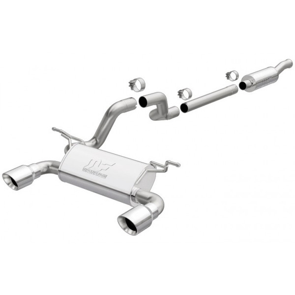 Shop with Just Bolt-On Performance Parts for the best deals and customer service on your order of Magnaflow Dual Tip Cat-Back SS Exhaust for 2018-2025 Wrangler JL 3.6L #19416.