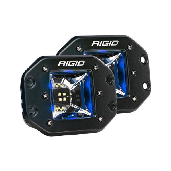 Buy with confidence at Just Bolt-On Performance Parts for the best deals on Rigid Industries Radiance Pod Scene Lights 3in Blue Backlight - Flush Mount - Pair of 2 - #68211.