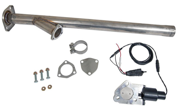 Buy with confidence at Just Bolt-On Performance Parts for the best customer service and pricing on QTP Aggressor Electric Cutout Pipes for 2015-2023 Ford F-150 2.7L, 3.5L, 5.0L CC/SB, EC/SB 145" WB #540015.