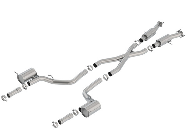 Buy with confidence at Just Bolt-On Performance Parts for the Best Deals and Customer Service on Borla 3" ATAK Cat-Back Exhaust for 2018-2021 Jeep Grand Cherokee TrackHawk 6.2L (Uses Factory Tips) #140756.