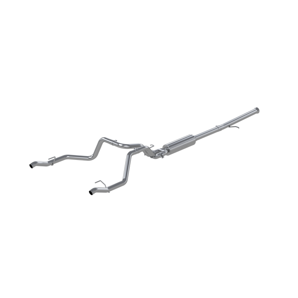 MBRP 2.5" Cat-Back Exhaust (Street Series) Aluminized Steel Dual Rear Exit for 2019-2026 Chevy Silverado 1500 6.2L / 2019-2026 GMC Sierra 1500 6.2L #S5065AL.