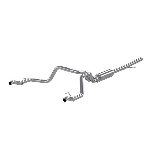 MBRP 2.5" Cat-Back Exhaust (Street Series) T409 Dual Rear Exit for 2019-2025 Chevy Silverado 1500 4.3L &amp; 5.3L / 2019-2025 GMC Sierra 1500 4.3L &amp; 5.3L #S5085409