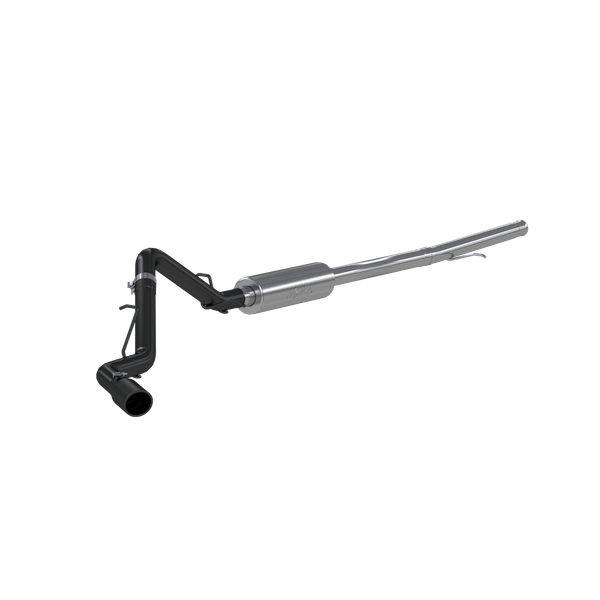 MBRP ARMOR BLK Cat-Back Exhaust, Black-Coated Aluminized Steel - 2019-2026 Chevrolet Silverado 1500 / GMC Sierra 1500 4.3L & 5.3L - S5087BLK