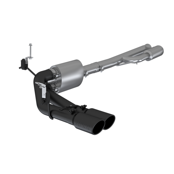 MBRP ARMOR BLK Axle-Back Exhaust, Black-Coated Aluminized Steel - 2019-2026 Chevrolet Silverado 1500 / GMC Sierra 1500 4.3L & 5.3L - S5092BLK