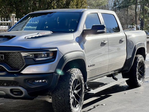 AMP Research PowerStep Running Boards for 2019-2027 Ram 1500 Crew & Quad Cab / 2021-2024 Ram TRX / 2027+ Ram TRX - Part #76240-01A
