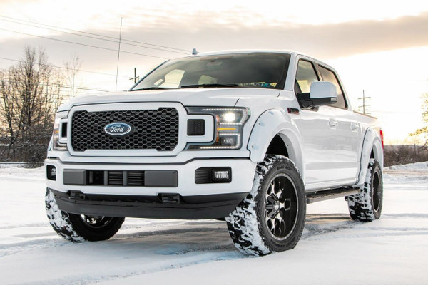 Shop with Just Bolt-Ons for the Fastest Shipping & Best Pricing on Bushwacker 2018-2023 Ford F-150 Pocket Style Flares 4 pc - Oxford White #20945-12