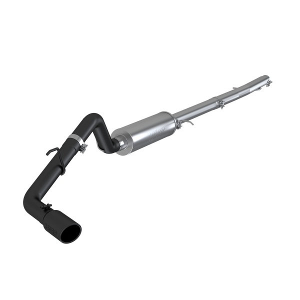 MBRP ARMOR BLK Cat-Back Exhaust, Black-Coated Aluminized Steel - 2019-2024 Ford Ranger EcoBoost 2.3L - S5227BLK