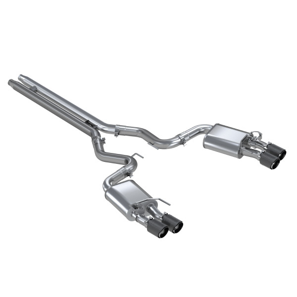 MBRP ARMOR Pro Cat-Back Exhaust, T304 Stainless Steel - 2018-2023 Ford Mustang GT 5.0L - S72093CF
