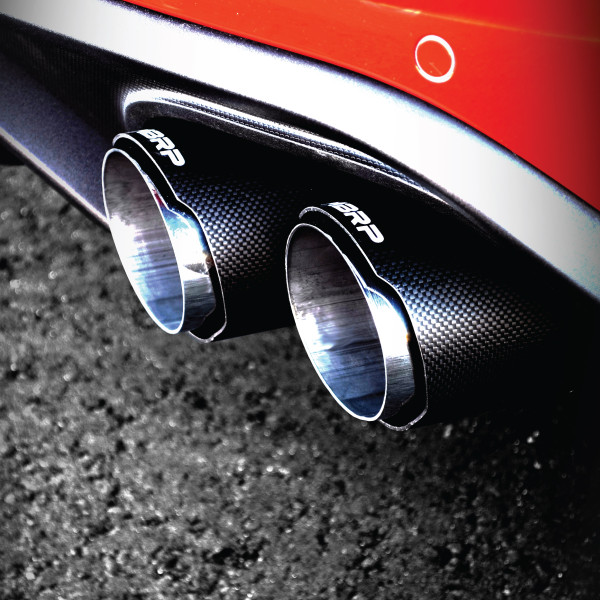 MBRP S7207304 3 Cat Back Exhaust System with Quad 4 Dual Wall Tips T304 Race Version 1 Pack