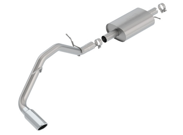 Buy with confidence at Just Bolt-On Performance Parts for the best deals on Borla S-Type 2.75" Passenger Side Exit Cat-Back Exhaust with Single Chrome Tip for 2019-2022 Ford Ranger EcoBoost 2.3L #140788