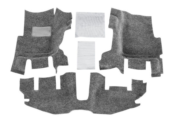 BEDRUG 3-Piece Front Floor Kit (w/o Center Console) for 1997-2006 JEEP TJ - BRTJ97FNC