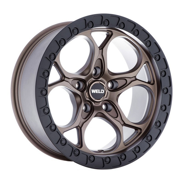 Weld Off-Road Off-Road Wheel Satin Bronze 17x9 | 5x127 BC (5x5) | -12 Offset - fits Jeep Grand Cherokee SRT 2006-2021, Jeep Grand Cherokee Trackhawk 2018-2021, Dodge Durango SRT 2018-2026, Jeep Wrangler JL 2018-2026, Jeep Wrangler JK 2007-2018, and 10 more