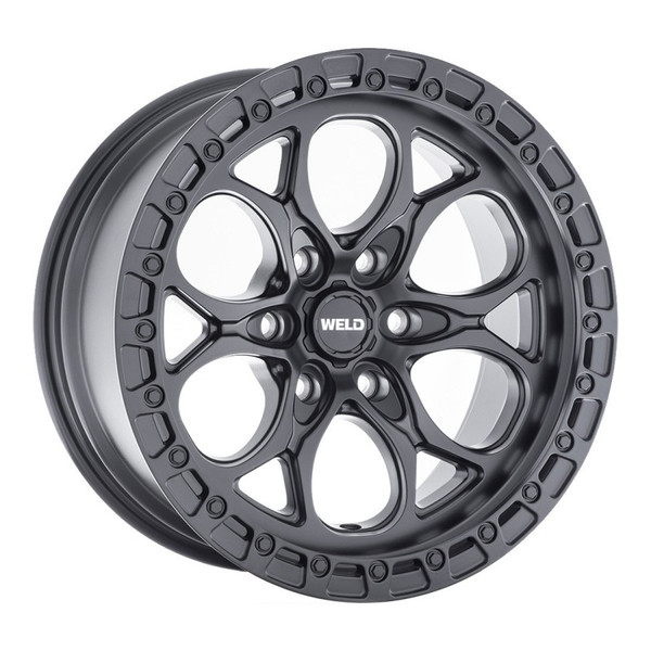 Weld Off-Road Ledge 6 Wheel Satin Black 20x12 | 6x135 BC | -44 Offset - fits Ford F-150 2004-2026, Ford F-150 Raptor 2010-2026, Ford Expedition 2003-2026, Lincoln Navigator 2003-2026