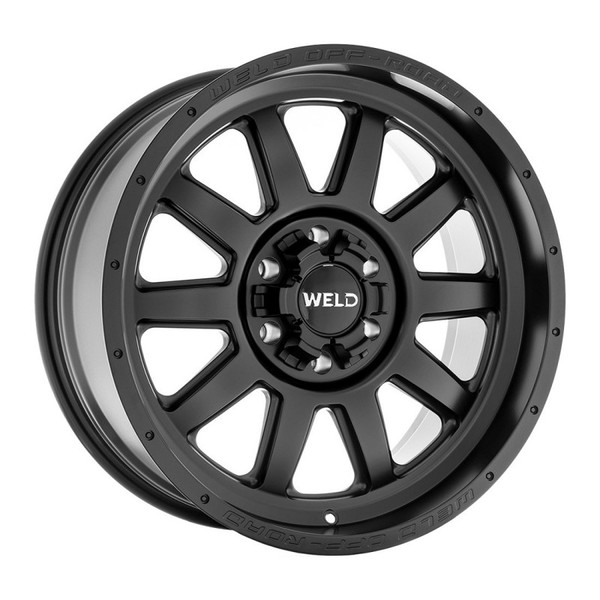 Weld Off-Road Stealth Wheel Satin Black 20x9 | 6x135 BC | +0 Offset - fits Ford F-150 2004-2026, Ford F-150 Raptor 2010-2026, Ford Expedition 2003-2026, Lincoln Navigator 2003-2026