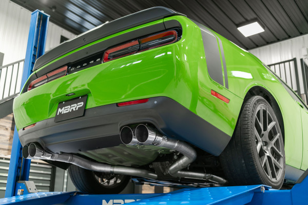 MBRP ARMOR Lite Cat-Back Exhaust, Aluminized Steel - 2015-2023 Dodge Challenger 5.7L HEMI - S7113AL