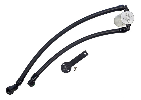 J&L 3.0 Oil Separator (2021-2024 Ram TRX 6.2L SC) Passenger Side (Clear Satin Anodized) - 3071P-C