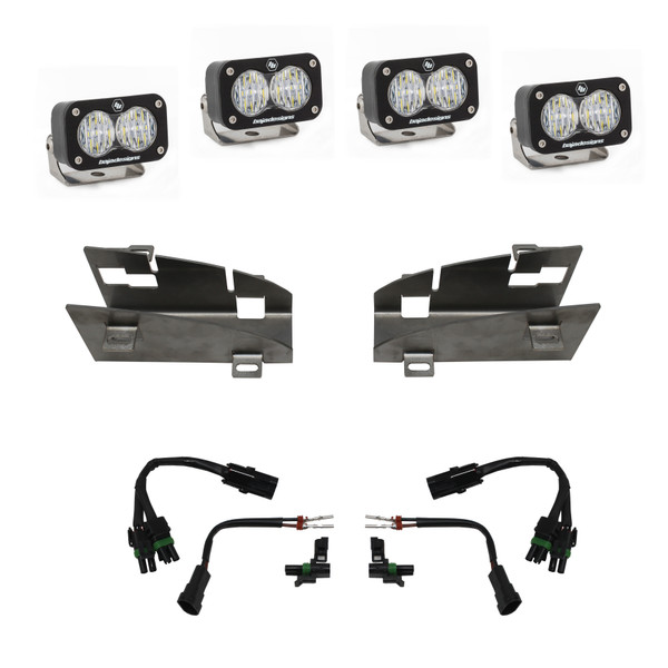 Baja Designs Dual S2 Fog Pocket Kit (Plug and Play) 2019-2024 Ram Rebel 1500 / 2021-2024 Ram TRX  - 448024