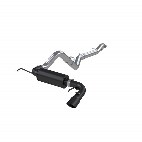 MBRP ARMOR BLK Cat-Back Exhaust, Black-Coated Aluminized Steel - 2021-2026 Ford Bronco 2.3L / 2.7L EcoBoost (2-DR / 4-DR) - S5235BLK