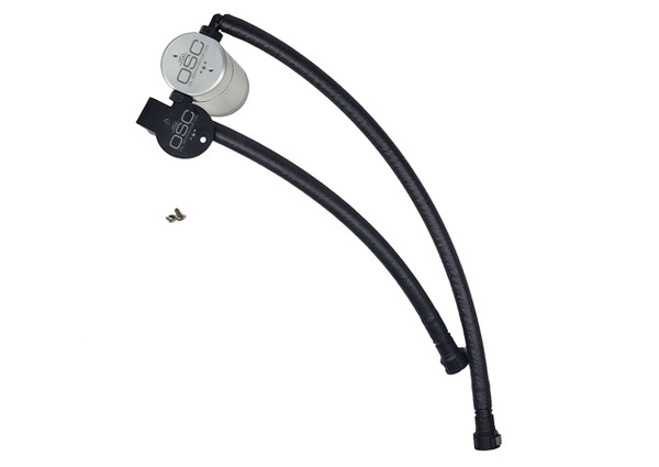 J&L Clear Anodized Oil Separator 3.0 Driver Side (2014-2019 Chevrolet Corvette LT1 6.2L) 3087D-C