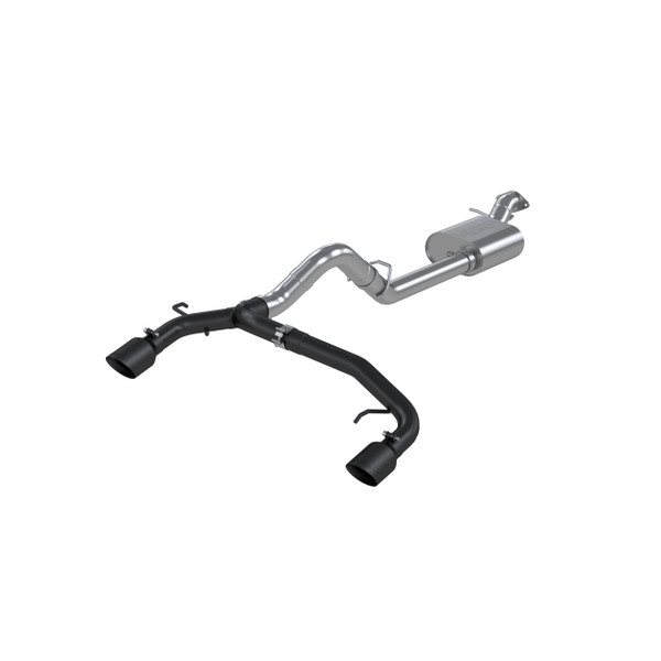 MBRP ARMOR BLK Cat-Back Exhaust, Black-Coated Aluminized Steel - 2021-2026 Ford Bronco 2.3L / 2.7L EcoBoost (2-DR / 4-DR) - S5241BLK