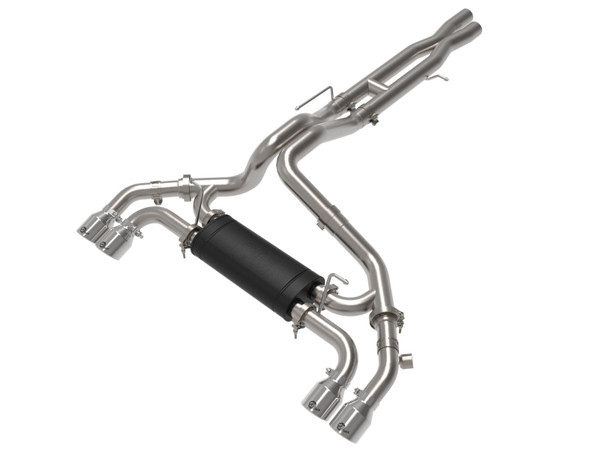 aFe Vulcan 2.5" to 3" Cat-Back Exhaust (304 Stainless Steel - Polished Tips) for 2021-2025 Jeep Wrangler 392 6.4L - 49-38098-P