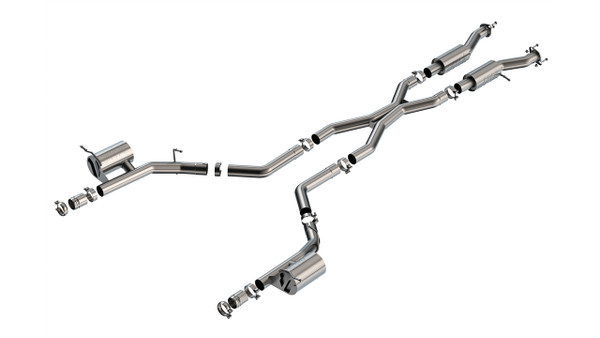 Borla 3" S-Type Cat-Back Exhaust for 2021-2024 Dodge Durango Hellcat SRT (Uses OEM Tips) - 140887