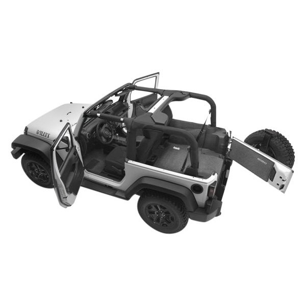 BedRug Jeep Floor Liner - Front 2-Piece for 2018-2025 JL Wrangler 2-Door Models - BRJL18F2