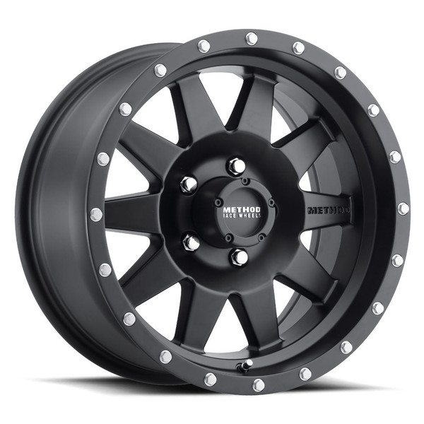 Method Race Wheels MR301 The Standard MATTE BLACK Wheel 16x8 | 6x139.7 BC (6x5.5) | +0 Offset | 4.5 Backspacing - fits Chevrolet Silverado 1500 1999-2026, GMC Sierra 1500 1999-2026, Chevrolet Tahoe 1992-2026, Chevrolet Suburban 1992-2026, GMC Yukon 1992-2026, and 25 more