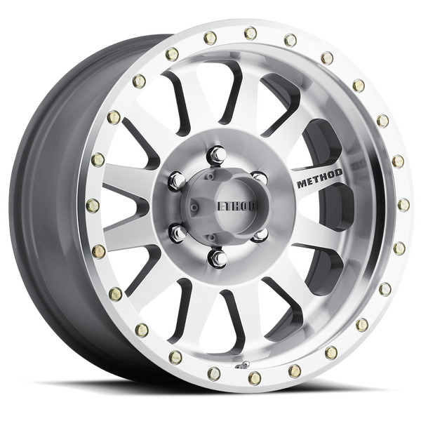 Method Race Wheels MR304 Double Standard MACHINED Wheel 17x8.5 | 5x127 BC (5x5) | +0 Offset | 4.75 Backspacing - fits Jeep Wrangler JL 2018-2026, Jeep Wrangler JK 2007-2018, Jeep Gladiator JT 2020-2026, and 7 more