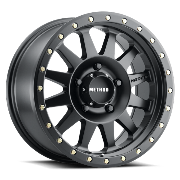 Method Race Wheels MR304 Double Standard MATTE BLACK Wheel 20x10 | 8x170 BC | -18 Offset | 4.76 Backspacing - fits Ford F-250 Super Duty 1999-2026, Ford F-350 Super Duty SRW 1999-2026
