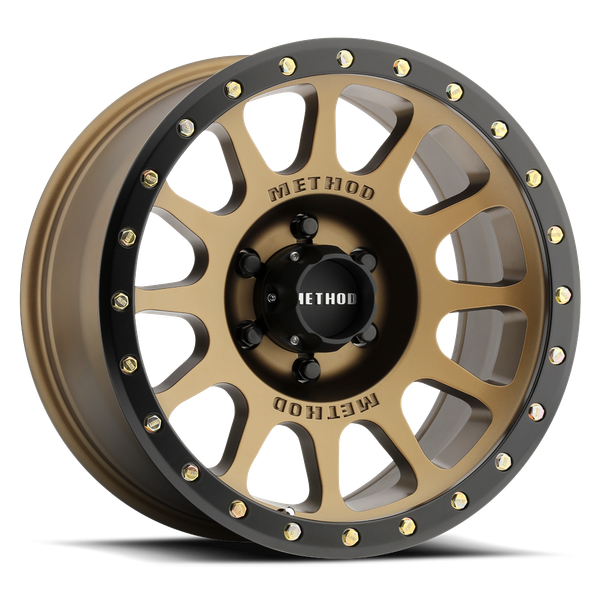 Method Race Wheels MR305 NV | METHOD BRONZE Wheel 20x10 | 8x165.1 BC (8x6.5) | -18 Offset | 4.76 Backspacing - fits Ram 2500 1994-2026, Ram 3500 SRW 1994-2026, (pre-2011), (pre-2011), (pre-2011), and 6 more