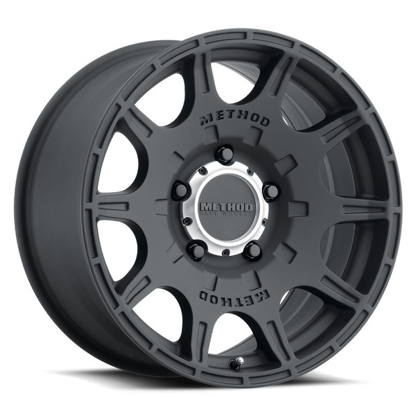 Method Race Wheels MR308 Roost MATTE BLACK Wheel 17x8.5 | 5x127 BC (5x5) | +0 Offset | 4.75 Backspacing - fits Jeep Wrangler JL 2018-2026, Jeep Wrangler JK 2007-2018, Jeep Gladiator JT 2020-2026, and 7 more