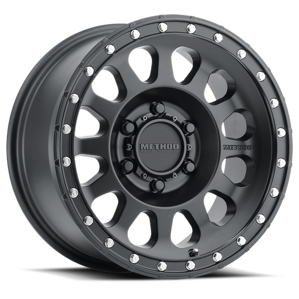 Method Race Wheels MR315 MATTE BLACK Wheel 17x8.5 | 8x180 BC | +0 Offset | 4.75 Backspacing - fits Chevrolet Silverado 2500HD 2011-2026, Chevrolet Silverado 3500HD SRW 2011-2026, GMC Sierra 2500HD 2011-2026, GMC Sierra 3500HD SRW 2011-2026