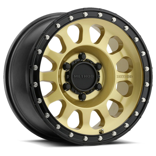 Method Race Wheels MR315 GOLD Wheel 18x9 | 6x135 BC | +18 Offset | 5.75 Backspacing - fits Ford F-150 2004-2026, Ford F-150 Raptor 2010-2026, Ford Expedition 2003-2026, Lincoln Navigator 2003-2026