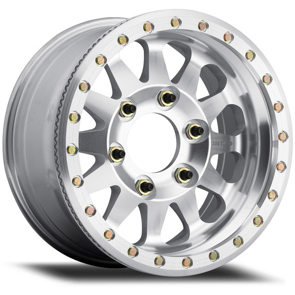 Method Race Wheels | MR101 Beadlock | RAW MACHINED | 17x9 | -12 Offset | 4.5 Backspacing | 6x6.5 | MR10179070312BR