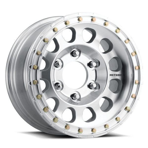 Method Race Wheels | MR103 Beadlock | RAW MACHINED | 17x9 | -12 Offset | 4.5 Backspacing | 8x6.5 | MR10379080312B