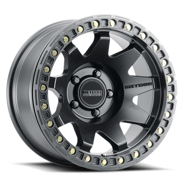 Method Race Wheels MR108 MATTE BLACK Wheel 17x9 | 5x127 BC (5x5) | -44 Offset | 3.5 Backspacing - fits Jeep Wrangler JL 2018-2026, Jeep Wrangler JK 2007-2018, Jeep Gladiator JT 2020-2026, and 7 more