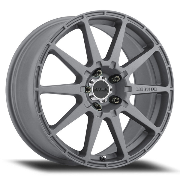Method Race Wheels MR501 RALLY TITANIUM Wheel 17x8 | 5x114.3 BC (5x4.5) | +42 Offset | 6.2 Backspacing - fits Ford Explorer ST 2020-2026, and 13 more
