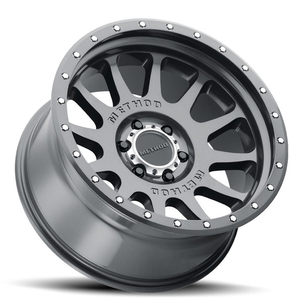 Method Race Wheels MR605 NV GLOSS TITANIUM Wheel 20x10 | 8x165.1 BC (8x6.5) | -24 Offset | 4.55 Backspacing - fits Ram 2500 1994-2026, Ram 3500 SRW 1994-2026, (pre-2011), (pre-2011), (pre-2011), and 6 more