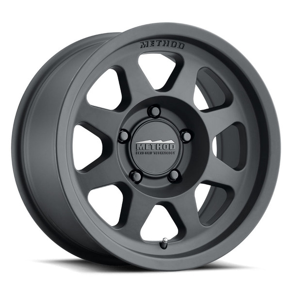 Method Race Wheels MR701 MATTE BLACK Wheel 17x8.5 | 5x127 BC (5x5) | +0 Offset | 4.75 Backspacing - fits Jeep Wrangler JL 2018-2026, Jeep Wrangler JK 2007-2018, Jeep Gladiator JT 2020-2026, and 7 more
