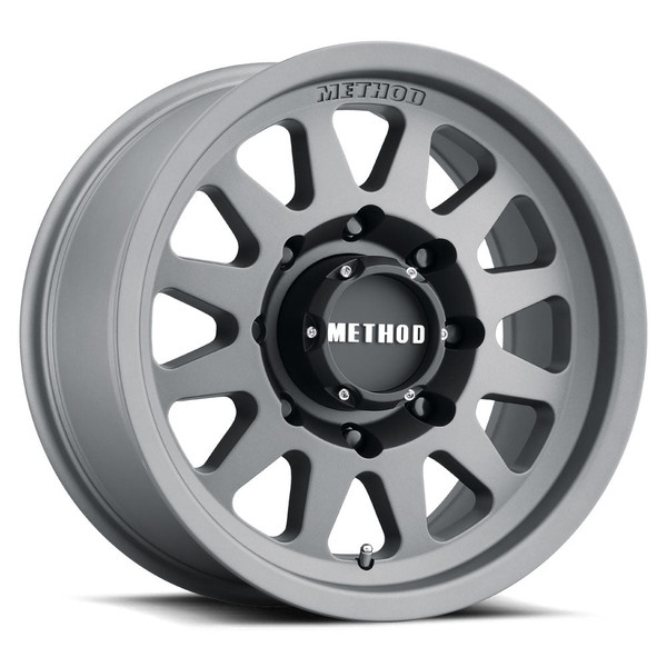 Method Race Wheels MR704 TITANIUM Wheel 17x8.5 | 8x170 BC | +0 Offset | 4.75 Backspacing - fits Ford F-250 Super Duty 1999-2026, Ford F-350 Super Duty SRW 1999-2026