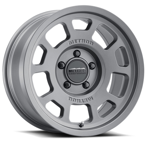 Method Race Wheels MR705 TITANIUM Wheel 17x8.5 | 5x127 BC (5x5) | +0 Offset | 4.75 Backspacing - fits Jeep Wrangler JL 2018-2026, Jeep Wrangler JK 2007-2018, Jeep Gladiator JT 2020-2026, and 7 more