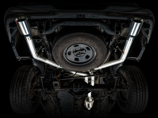 AWE Tuning 2009-2018 RAM 1500 5.7L (w/o Cutout) 0FG Dual Rear Exit Cat-Back Exhaust | Chrome Silver Tips | 3015-32101