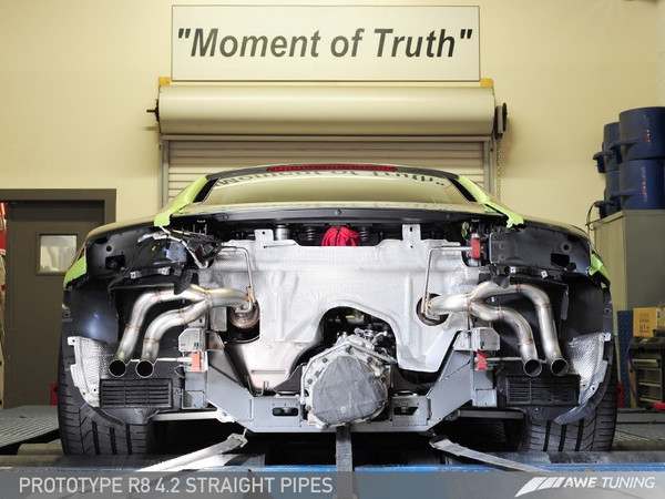 AWE Tuning Audi R8 4.2L Straight Pipe Exhaust - 3010-11018