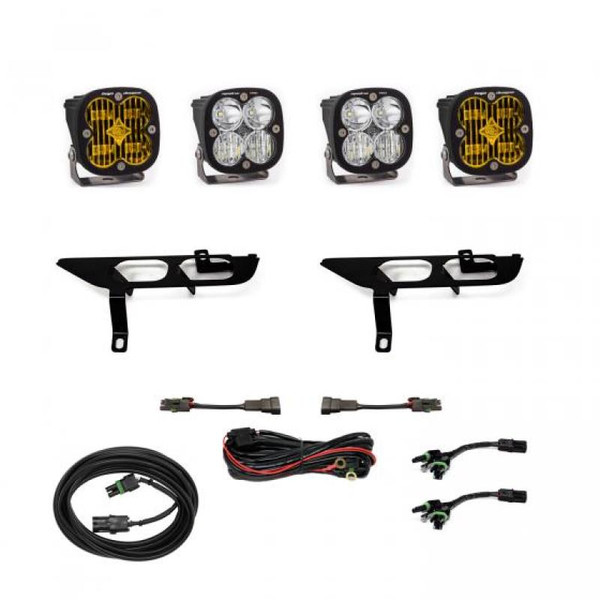 Baja Designs 2021-2023 Ford F150 Squadron Pro Fog Pocket Kit Amber product photo
