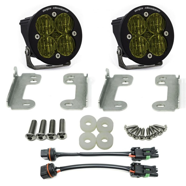 Baja Designs 2018-2026 Jeep JL Squadron Fog Pocket Kit Amber product photo