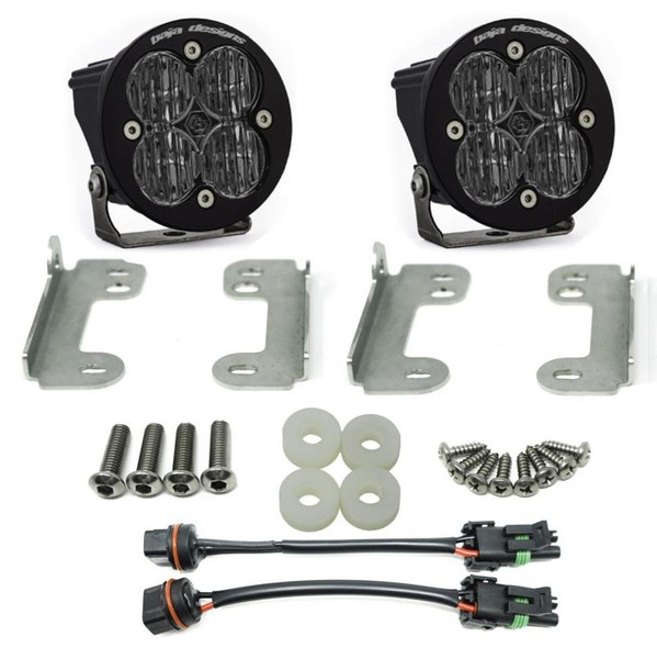 Baja Designs 18-20 Jeep Wrangler JL Sahara Squadron Sport Fog Pocket Kit Clear product photo